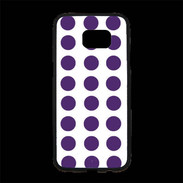 Coque Personnalisée Samsung S7 Edge Premium pois violet