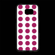 Coque Personnalisée Samsung S7 Edge Premium pois magenta