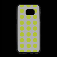 Coque Personnalisée Samsung S7 Edge Premium pois gris & vert