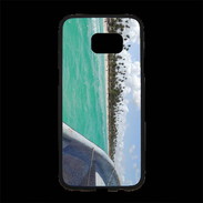 Coque Personnalisée Samsung S7 Edge Premium Bord de plage en bateau