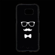 Coque Personnalisée Samsung S7 Edge Premium moustache & noeud 1