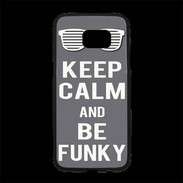 Coque Personnalisée Samsung S7 Edge Premium Keep Calm Funky Gris