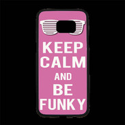 Coque Personnalisée Samsung S7 Edge Premium Keep Calm Funky Rose