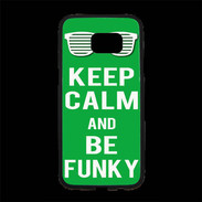 Coque Personnalisée Samsung S7 Edge Premium Keep Calm Funky Vert