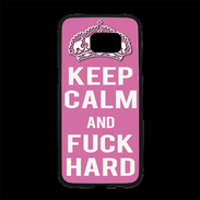 Coque Personnalisée Samsung S7 Edge Premium Keep Calm Fuck hard Rose