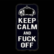 Coque Personnalisée Samsung S7 Edge Premium Keep Callm Fuck Off Noir