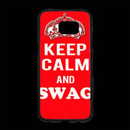 Coque Personnalisée Samsung S7 Edge Premium Keep Calm Swag Rouge