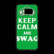 Coque Personnalisée Samsung S7 Edge Premium Keep Calm Swag Vert