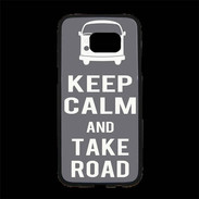 Coque Personnalisée Samsung S7 Edge Premium Keep Calm Take Road Gris