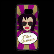 Coque Personnalisée Samsung S7 Edge Premium Miss business Brune