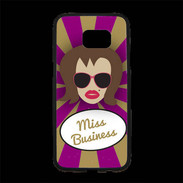 Coque Personnalisée Samsung S7 Edge Premium Miss business Chatain