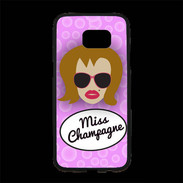 Coque Personnalisée Samsung S7 Edge Premium Miss Champagne Rousse