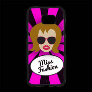 Coque Personnalisée Samsung S7 Edge Premium Miss Fashion Rousse