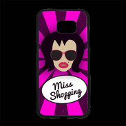 Coque Personnalisée Samsung S7 Edge Premium Miss Shopping Brune