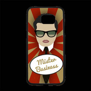 Coque Personnalisée Samsung S7 Edge Premium Mister Business Brun