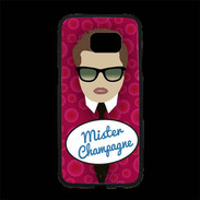 Coque Personnalisée Samsung S7 Edge Premium Mister Champagne Chatain