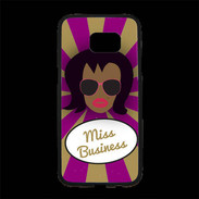 Coque Personnalisée Samsung S7 Edge Premium Miss business Black