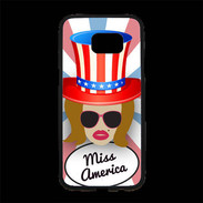 Coque Personnalisée Samsung S7 Edge Premium Miss USA Rousse