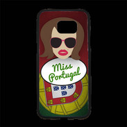 Coque Personnalisée Samsung S7 Edge Premium Miss Portugal Chatain