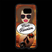 Coque Personnalisée Samsung S7 Edge Premium Miss Réunion Chatain