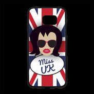 Coque Personnalisée Samsung S7 Edge Premium Miss UK Brune