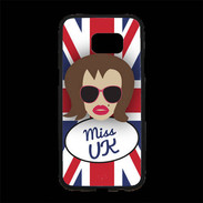 Coque Personnalisée Samsung S7 Edge Premium Miss UK Chatain