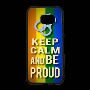 Coque Personnalisée Samsung S7 Edge Premium Keep Calm and Be Proud mens Gay