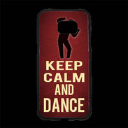 Coque Personnalisée Samsung S7 Edge Premium Keep Calm and Dance Rouge