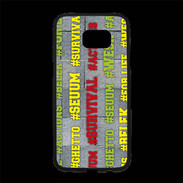 Coque Personnalisée Samsung S7 Edge Premium Wesh Vert Jaune