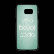 Coque Personnalisée Samsung S7 Edge Premium Vélo Boulot Dodo Vert ZG