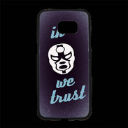 Coque Personnalisée Samsung S7 Edge Premium In Catch We trust Bleu ZG