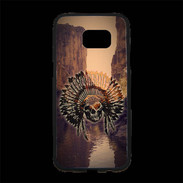 Coque Personnalisée Samsung S7 Edge Premium indien crane
