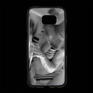 Coque Personnalisée Samsung S7 Edge Premium DP Charme enNoir et blanc 
