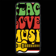Coque iPhone 7 Premium Peace Love Music