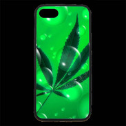 Coque iPhone 7 Premium Cannabis Effet bulle verte