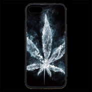 Coque iPhone 7 Premium Feuille de cannabis en fumée