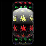Coque iPhone 7 Premium Effet cannabis sur fond noir
