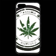 Coque iPhone 7 Premium Grunge stamp with marijuana leaf