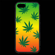 Coque iPhone 7 Premium Fond Rasta Cannabis