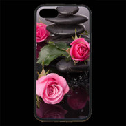 Coque iPhone 7 Premium Rose et Galet Zen
