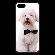 Coque iPhone 7 Premium Bichon avec noeud papillon