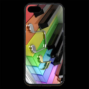 Coque iPhone 7 Premium Rainbow piano