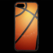 Coque iPhone 7 Premium Effet Ballon de basket orange et noir