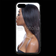 Coque iPhone 7 Premium Femme metisse noire 2