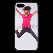 Coque iPhone 7 Premium Jeune fille africaine joyeuse