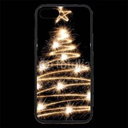 Coque iPhone 7 Premium Sapin de noël feu d'artifice