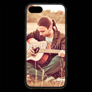 Coque iPhone 7 Premium Guitariste peace and love 1