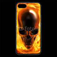 Coque iPhone 7 Premium crâne en feu