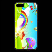 Coque iPhone 7 Premium Cartoon nature et arc en ciel