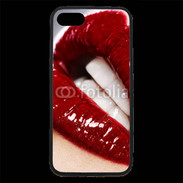 Coque iPhone 7 Premium Bouche fatale rouge